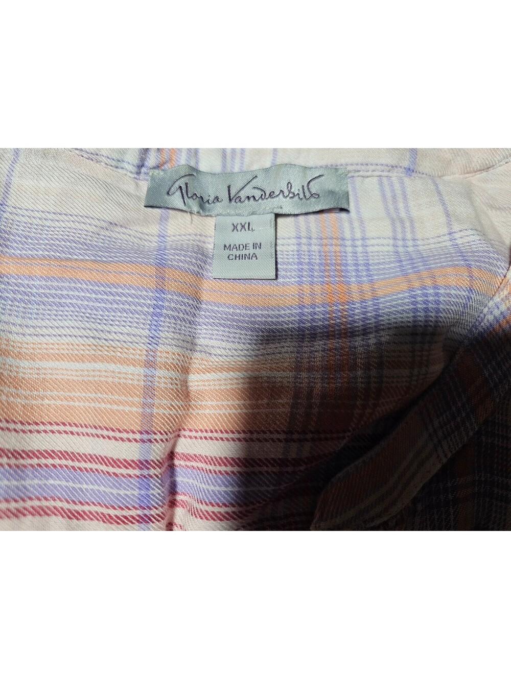 Women's Gloria Vanderbilt Button Up Blouse Size XXL Multicolor Short Sleeve Top - Picture 3 of 13